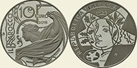 Europasternmünze Silber Italien 2018