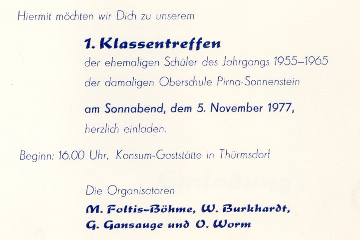 Einladung
