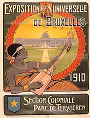 Reklameschild zur Weltaustellung 1910