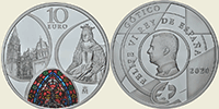 Europasternmünze Silber Spanien 2020