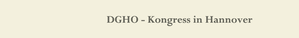 DGHO Kongress in Hannover